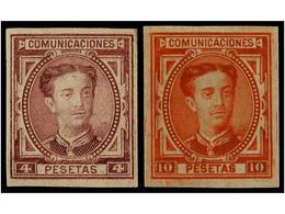 303 ** ESPAÑA. Ed.174/82s Sin 176. SERIE COMPLETA, Sin El 20 Cts. Verde, <B>SIN DENTAR.</B> MAGNÍFICA. Cat. 676€. - Autres & Non Classés