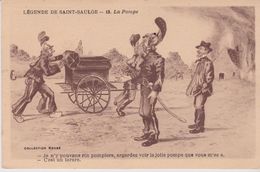 POMPIERS . 13. Légende De St Saulge (58) La Pompe - Brandweer