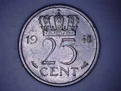 PAYS BAS - NETHERLANDS - 25 CENT 1948 - 25 Centavos