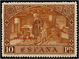 540 * ESPAÑA. Ed.547/58Ha. SERIE COMPLETA, Habilitación<B> SEVILLA 1930.</B> Muy Bonita. Cat. 96€. - Otros & Sin Clasificación