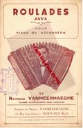 59- MOUVAUX-TOURCOING-PARTITION MUSIQUE ROULADES-JAVA PIANO ACCORDEON-RAYMOND VANMEERHAEGHE-126 RUE JEAN JAURES-RARE - Scores & Partitions