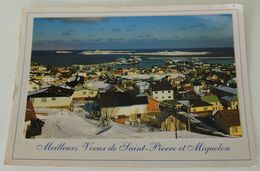 SAINT PIERRE ET MIQUELON  PHOTO CARTE DE VOEUX - Saint-Pierre En Miquelon