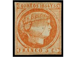 1218 (*) COLONIAS ESPAÑOLAS: FILIPINAS. Ed.5. <B>5 Cuartos</B> Bermellón. Ejemplar De Excelente Aspecto Y Márgenes Compl - Andere & Zonder Classificatie