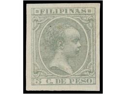1223 * FILIPINAS. Ed.111s. <B>5 Cents.</B> Verde<B> SIN DENTAR.</B> MAGNÍFICO Y RARO. Cat. 285€. - Other & Unclassified