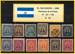 EL SALVADOR 1896  -  SIMBOLOS De La PATRIA - El Salvador