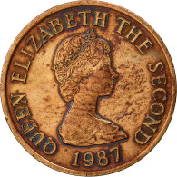 Monnaie, Jersey, Elizabeth II, Penny, 1987, TTB, Bronze, KM:54 - Jersey