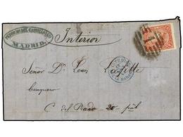 1338 LOTES Y COLECCIONES. 1865-1880. <B>ESPAÑA. </B>Conjunto De 71 Cartas Desde La Emisión De Isabel II Dentados Hasta A - Other & Unclassified