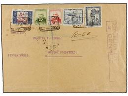 1340 LOTES Y COLECCIONES. 1931-1938. <B>ESPAÑA. </B>Dos álbumes Con 124 Cartas Del Período De La República. Muchas Pieza - Autres & Non Classés