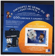 France 2016.Euro 2016 Collector Jeu Foot En Fête.Ballon En Relief..tarif Europe.** - Collectors