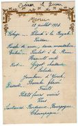 VP11.124 - Ancien Menu De 1924 - Menus