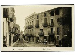 2155 TARJETAS POSTALES. <B>BARCELONA. ARTÉS. </B>Calle Ancha. FOTO. - Altri & Non Classificati