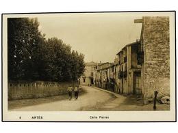 2157 TARJETAS POSTALES. <B>BARCELONA. ARTÉS. </B>Calle Parras. FOTO. - Otros & Sin Clasificación