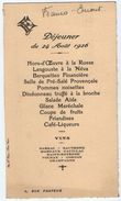 VP11.128 - Imp . P. RENAIS - REDON - VANNES - Ancien Menu De 1926 - Menu