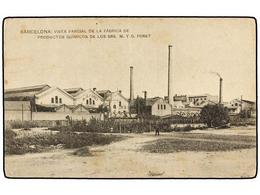 2200 TARJETAS POSTALES. <B>BARCELONA. </B>Fábrica M.G. FORET. (R/C). - Autres & Non Classés