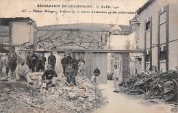 Ay En Champagne     51        Révolution En Champagne Maison Bisinger Gardée Par Les Militaires             (voir Sca) - Ay En Champagne