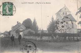 Saint Vrain       51     Village, Mairie Et église     (voir Scan) - Autres & Non Classés