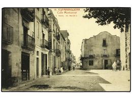 2256 TARJETAS POSTALES. <B>BARCELONA. ESPARRAGUERA. </B>Calle Montserrat. - Otros & Sin Clasificación