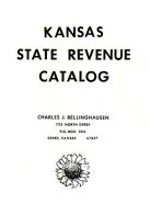 UNITED STATES, Kansas State Revenue Catalog, By C. Bellinghausen - Revenues