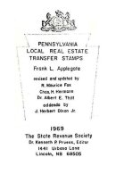 UNITED STATES, Pennsylvania Real Estate Transfer Stamps, By Frank Applegate - Revenues