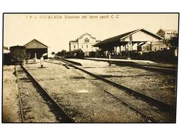 2286 TARJETAS POSTALES. <B>BARCELONA. IGUALADA.</B> Estación Ferrocarril. (FOTO). - Other & Unclassified