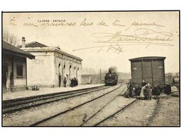 2300 TARJETAS POSTALES. <B>BARCELONA. LLINAS.</B> Estación. - Otros & Sin Clasificación