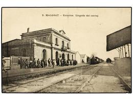 2304 TARJETAS POSTALES. <B>BARCELONA. MALGRAT. </B>Estación. Llegada Del Correo. - Autres & Non Classés