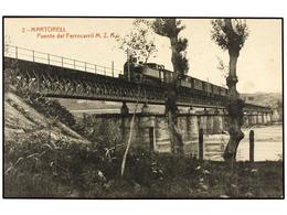 2311 TARJETAS POSTALES. <B>BARCELONA. MARTORELL.</B> Puente Del Ferrocarril M.Z.A. - Autres & Non Classés