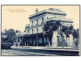 2364 TARJETAS POSTALES. <B>BARCELONA. PRAT DE LLOBREGAT. </B>Estación Del Ferrocarril. - Otros & Sin Clasificación