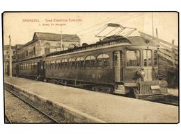 2376 TARJETAS POSTALES. <B>BARCELONA. SABADELL.</B> Tren Eléctrico Estación. - Autres & Non Classés