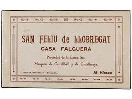 2427 TARJETAS POSTALES. <B>BARCELONA. SAN FELIU DE LLOBREGAT. CASA FALGUERA. </B>Carnet Con 18 Vistas. - Other & Unclassified