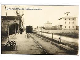 2466 TARJETAS POSTALES. <B>BARCELONA. STA. PERPETUA DE LA MOGUDA.</B> Estación. (FOTO). - Other & Unclassified