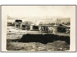 2469 TARJETAS POSTALES. <B>S. VICENTE DE CASTELLET. </B>Construcción Del Puente (FOTO.). - Otros & Sin Clasificación