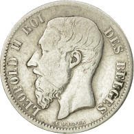 Monnaie, Belgique, Leopold II, 50 Centimes, 1898, TB+, Argent, KM:26 - 50 Cents