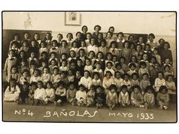 2652 TARJETAS POSTALES. <B>GIRONA. BAÑOLAS.</B> Curso Escolar 1935. (FOTO). - Otros & Sin Clasificación