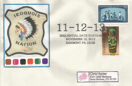 IROQUOIS NATION. Only Century Digit 11-12-13, Letter Sequential Date Of The Century Nov.12-2013. - American Indians