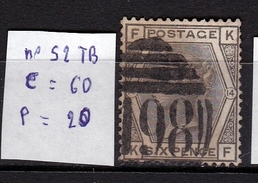 N° 52 TTB Planche 14, Vente à 20 % De La Cote, Excellente Affaire - Used Stamps