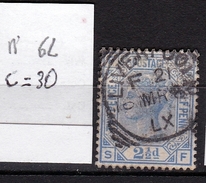 N° 62 Superbe, Excellent 1er Choix 20% De La Cote - Used Stamps