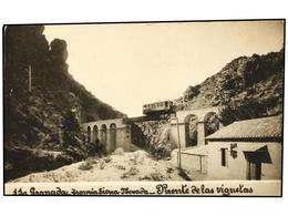 2854 TARJETAS POSTALES. <B>GRANADA.</B> Tranvia De Sierra Nevada. Puente De Las Viguetas. (FOTO). - Otros & Sin Clasificación