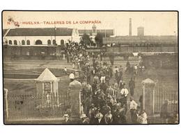 2895 TARJETAS POSTALES. <B>HUELVA.</B> Talleres De La Compañía. - Autres & Non Classés