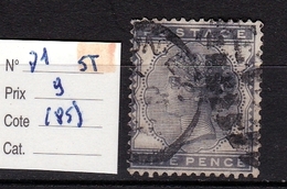 N° 71  2 ème Choix - Used Stamps