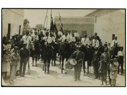 3192 ESPAÑA. SEVILLA. SEVILLA. FIESTAS POPULARES. Romería Del Rocio. El Clásico Tambolilero Saliendo Del Barrio De Trian - Otros & Sin Clasificación