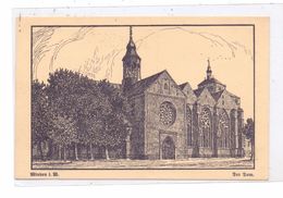 4950 MINDEN, Der Dom, Künstler-Karte 1914 Wedepohl - Minden