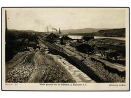 3235 ESPAÑA. TARRAGONA. FLIX. Fábrica Y Estación. (FOTO). - Sonstige & Ohne Zuordnung