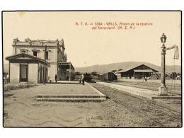 3282 TARJETAS POSTALES. <B>TARRAGONA. VALLS.</B> Anden De La Estación Del Ferrocarril. A.T.V. 3584. - Other & Unclassified