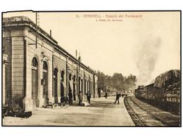 3286 TARJETAS POSTALES. <B>TARRAGONA. VENDRELL. </B>Estación Del Ferrocarril. - Other & Unclassified