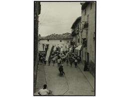 3306 ESPAÑA. TERUEL. RUBIELOS DE MORA. FIESTAS POPULARES. Encierro De Los Toros (1950 CA.) (B/C). - Sonstige & Ohne Zuordnung