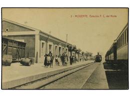 3328 ESPAÑA. VALENCIA. MOGENTE. FERROCARRILES. Estación Del Ferrocarril Del Norte (B/C). - Otros & Sin Clasificación