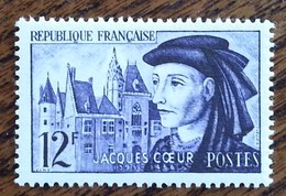 France - YT N°1034 - Jacques Coeur - 1955 - Neuf - Unused Stamps