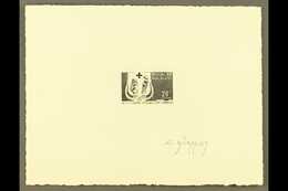 RED CROSS  MADAGASCAR 1966 20f 13th World Leprosy Day, Postage Issue, ARTIST SIGNED PROOF In Black, As Yvert 418, Clean  - Non Classés