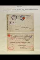 WORLD WAR I - RED CROSS  A Pair Of 1917 WWI Acknowledgement Of Receipt (of Parcels) Printed Postcards Returned From Brit - Non Classés